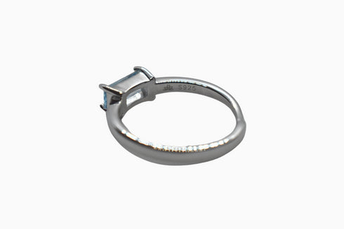 Ameya अमेय | Blauer Topas | Ring | Silber | Rhodiniert